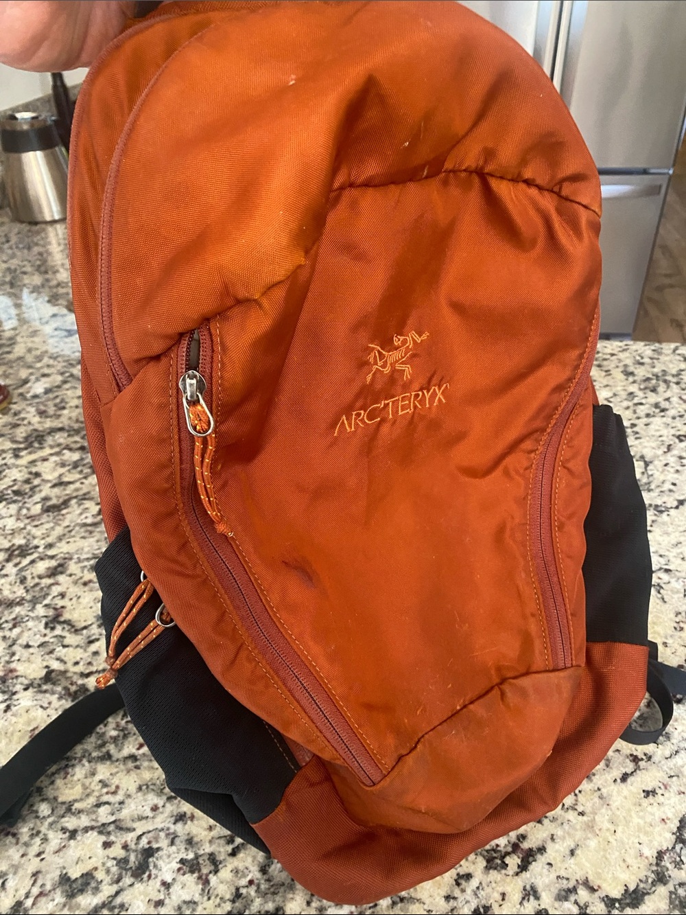 Arc'teryx Mantis  Men's Rust-Orange Backpack with Black Accents